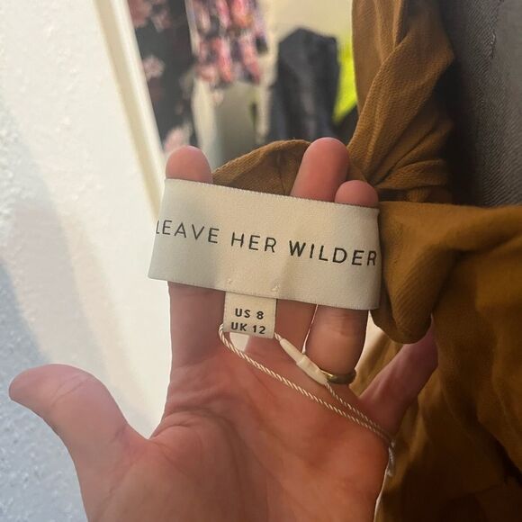 NWT Leave her wilder marigold dress - Picture 4 of 4